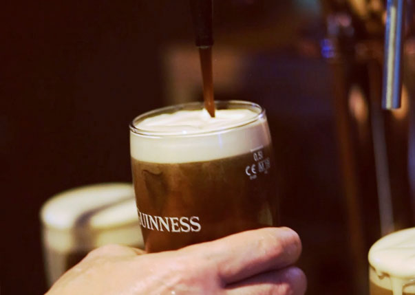 Pinta di Guinness a Pontedera, Pisa